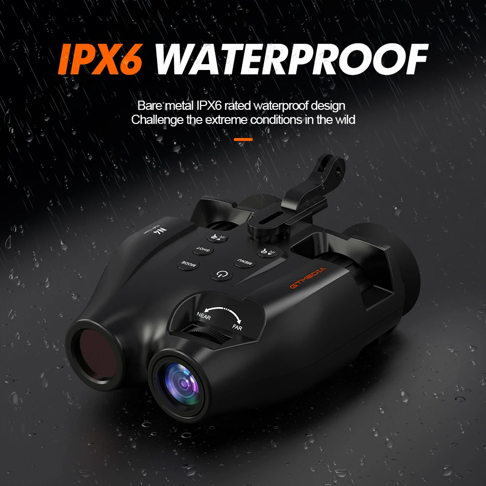 GTMEDIA N4 Infrared Night Vision Binoculars Scope 850nm Infrared LED with 5x Digital Zoom for Outdoor Animal Huntings Patrol