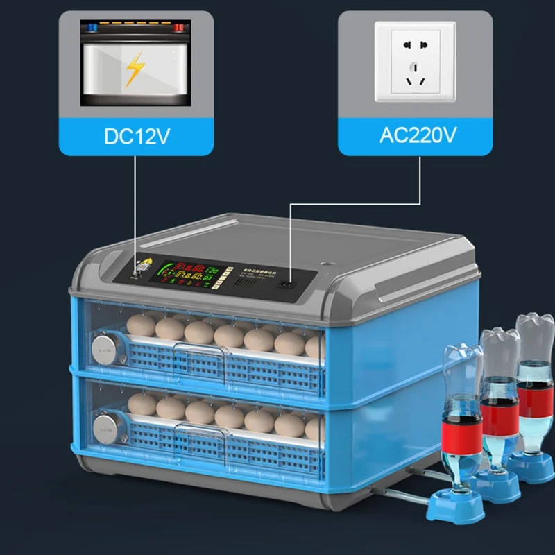 

24 Egg Incubator Fully Automatic Digital Drawer Type Incubator Household Brooder Farm Chicken Bird Incubator Eggs Poultry