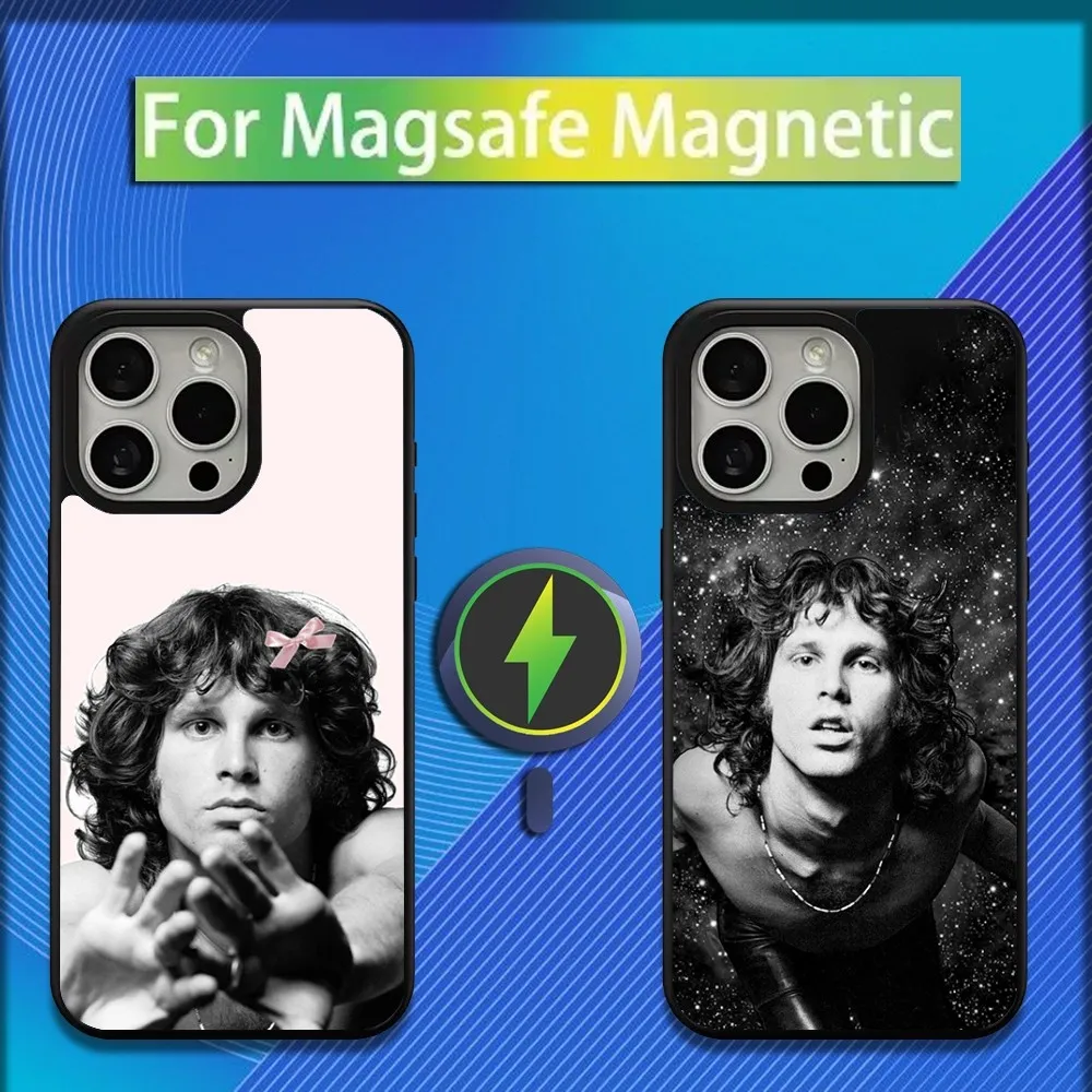 

Singer J-Jim M-Morrison Phone Case For iPhone 16,15,14,13,12,11,Plus,Pro,Max,Mini Magsafe Magnetic Wireless Charging