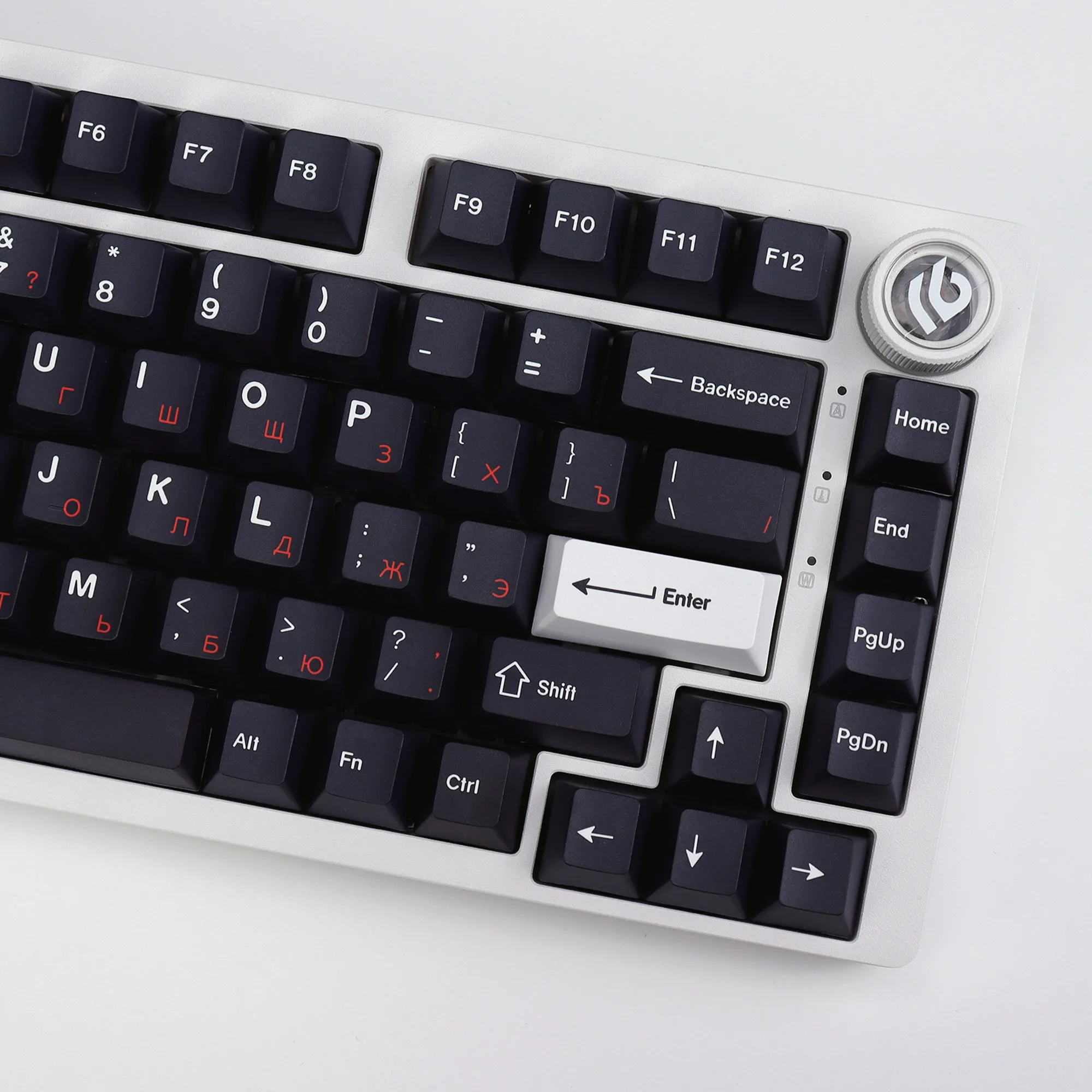 KBDiy GMK Red Cyrilic PBT Keycap Russian 140 Keys DYE Sublimation Cherry Profile Keycaps For Aula Mechanical Keyboard Gaming