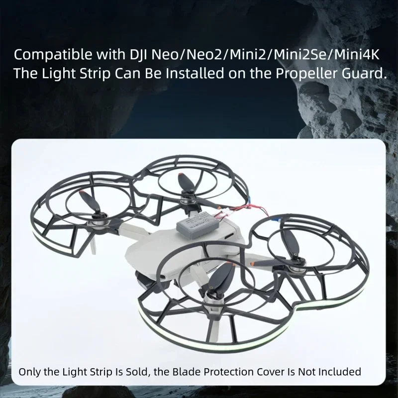 For DJI Neo 2 Drone Luminous LED Lamp Belt Brightness Adjustable Light Strip For NEO2 Waterproof Night Flight Light Accessories