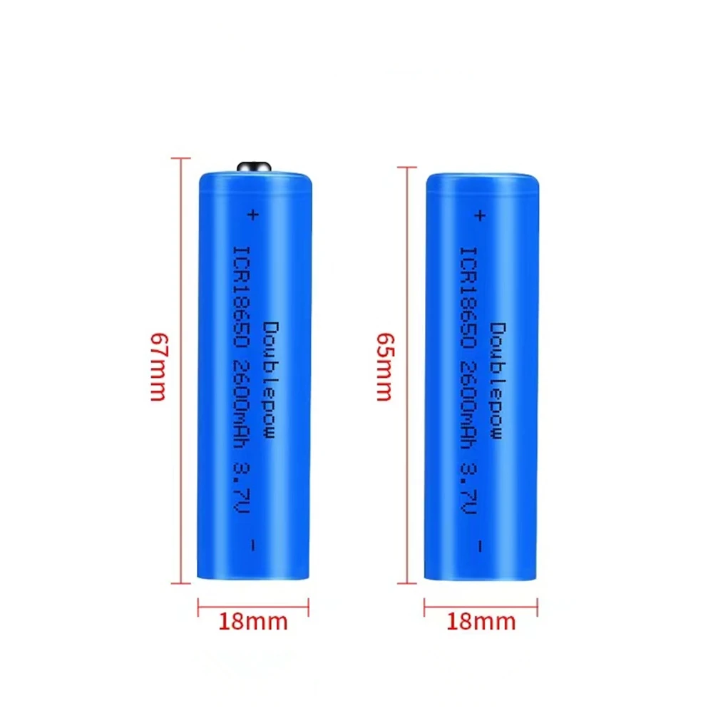 1pcs/lot 100% 18650 rechargeable battery 3.7v 2600mAh 18650 lithium ion toy battery