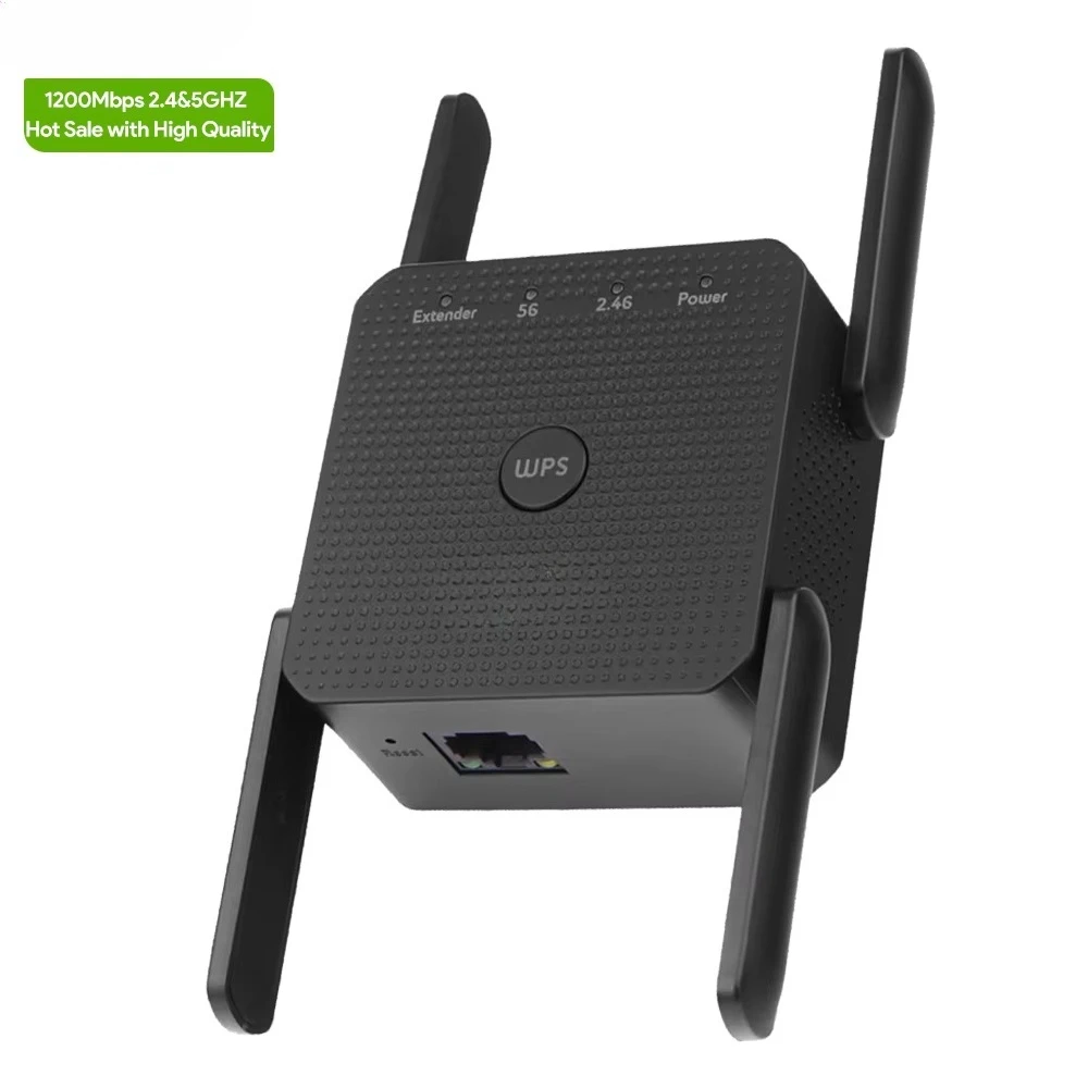 5GHz Wireless Repeater 1200Mbps Wireless Enhanced Remote Stabilization Extender 5G Signal Amplifier