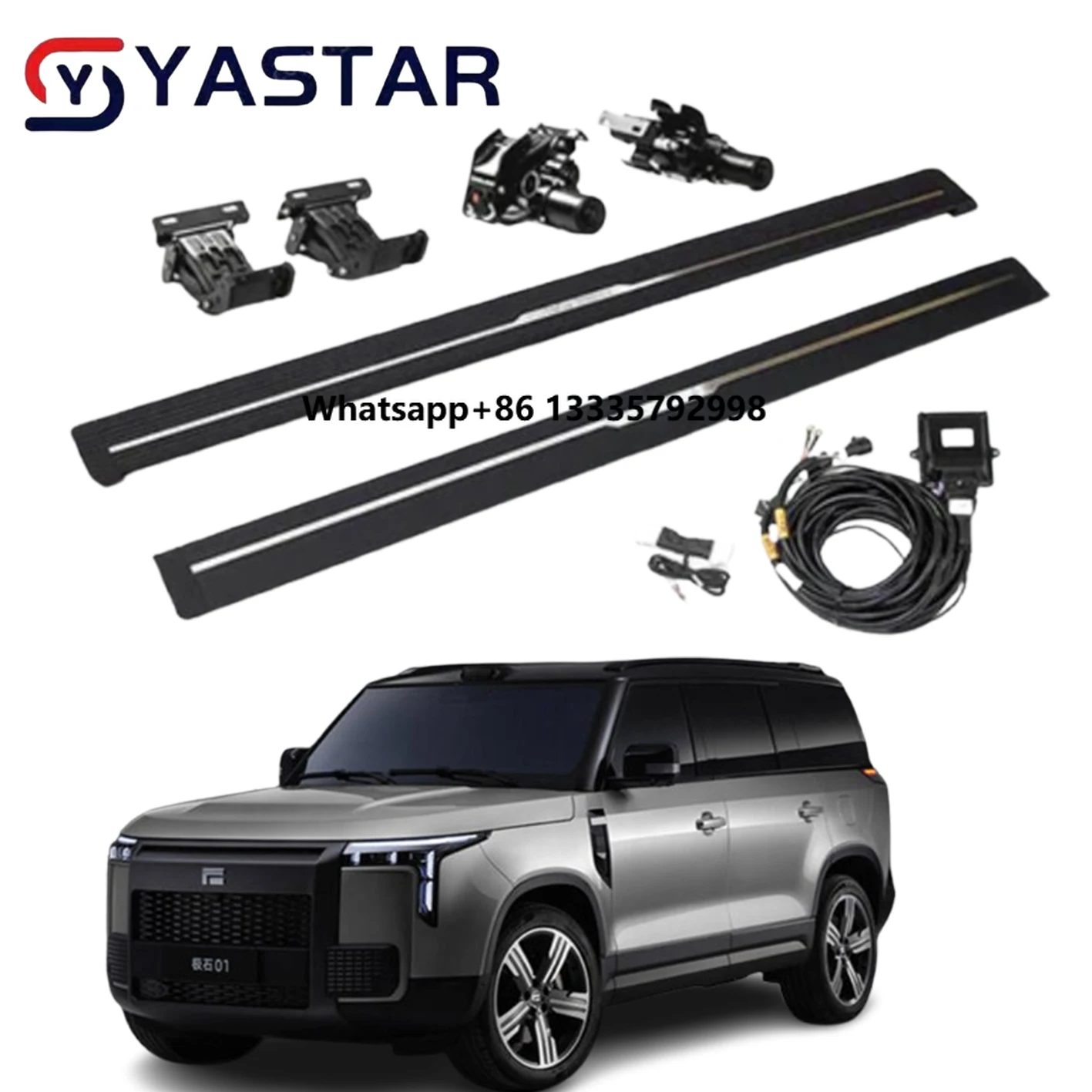 

Power Running Boards Electric Side Steps Aluminum Electric Side Step for Polestones Rox 01