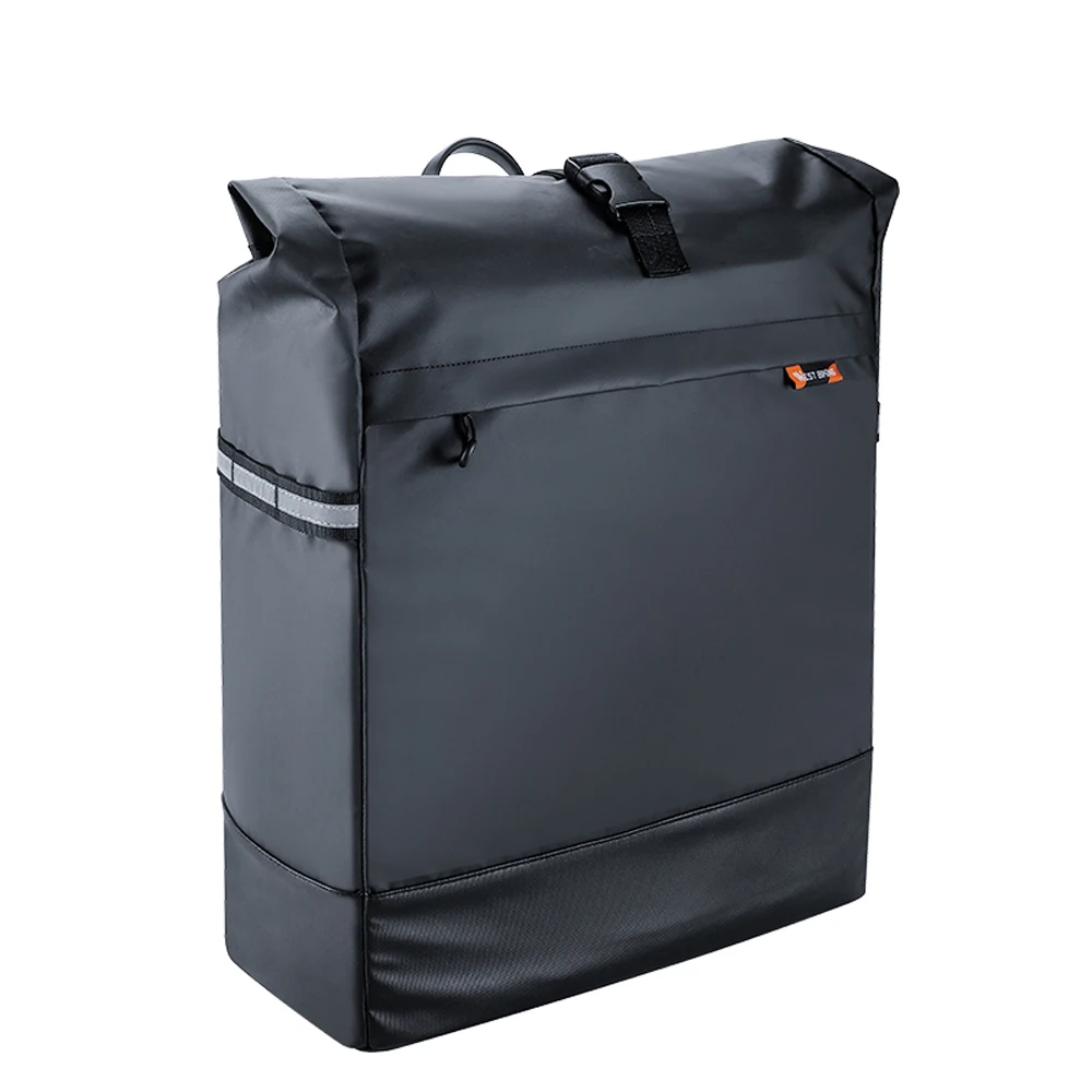 

WEST BIKING 30L Large Capacity Bike Pannier High Reflective Bicycle Shelf Luggage Bag MTB Road Cycling Trunk Bag Bike Accessory