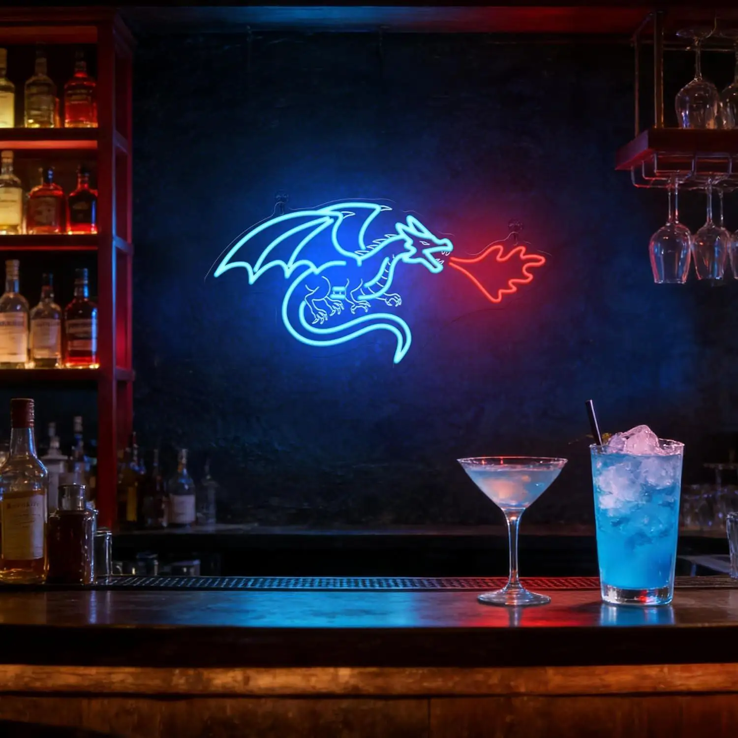 Dragon Neon Sign LED Dimmable Neon Light Wall Hanging Decor for Bedroom Party Holiday Gift Kids Teens Adults Room Art Home view 2