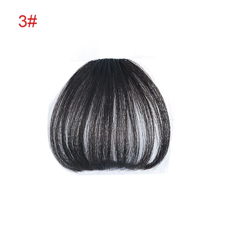 One Piece Clip in Hair Bangs Fringe Extensions Synthetic Fiber Hairpiece for Women Girl Women Lady Girl Hairstyling 1 Pc