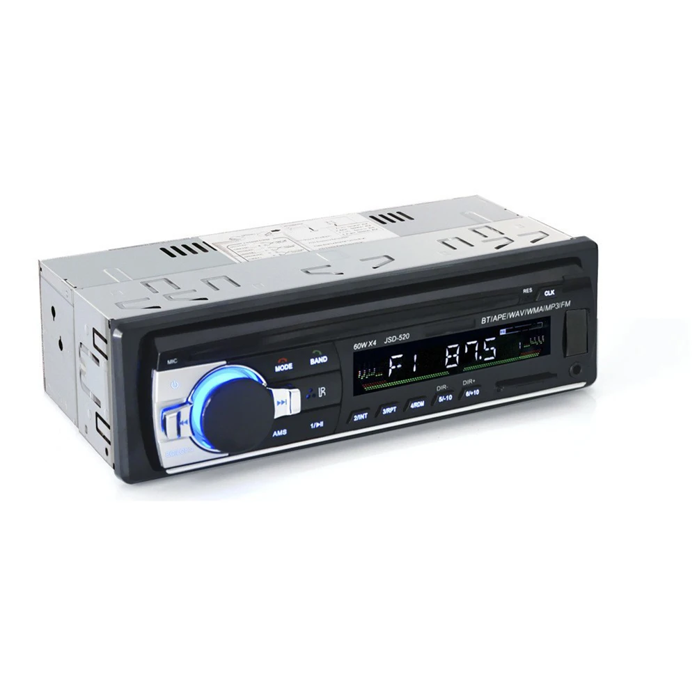 Sistema de Som Automotivo MP3 com Design Inovador, Potente Saída de Áudio de 60W e Opções Completas de Conectividade via e Mais
