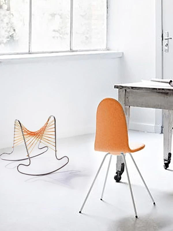 كرسي هزاز للأطفال من الفولاذ المقاوم للصدأ على شكل حصان للكبار بطبقة مزدوجة تحمل تخفيف الضغط حصان طروادة صغير وفتاة