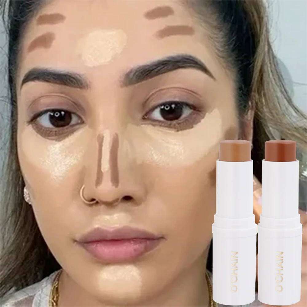 Multifunctional Face Contouring Bronzer Stick Makeup Lasting Brightening Silkworm Nose Shadow Highlighter Cream Pen Cosmetics