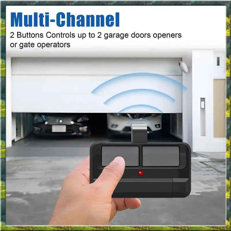 ABGZ 1 PCS 892LT 차고 문 오프너 원격, 2 버튼 보안 + 2.0 학습 원격 제어 플라스틱은 972Lm 372Lm 62Lm Rem을 대체합니다.