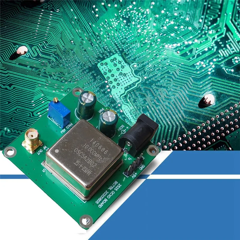 Placa estándar de frecuencia OCXO de 10M, oscilador de cristal de temperatura constante de 10MHz/13DBM, salida de onda sinusoidal OCXO-10M-2525