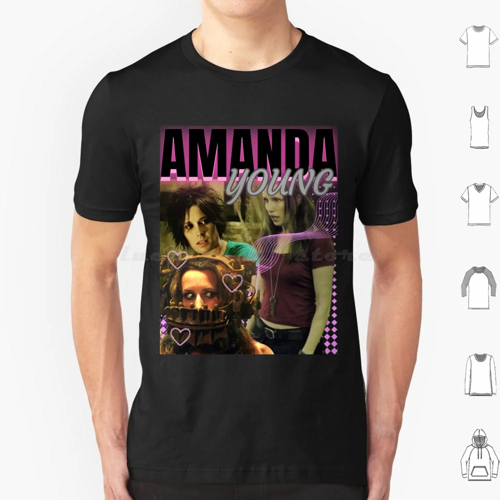 Amanda Young Saw X diseño camiseta 6xl algodón Cool Tee Amanda Young Saw Saw 3 Amanda Horror Jigsaw Saw X Spiral Saw10 Girl