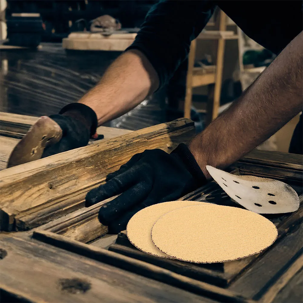 

10Pcs Back Adhesive Sandpaper Disc 6 Inch 80 Grit Durable Grinding Performance Sander Attachment 80 Grit Sandpaper