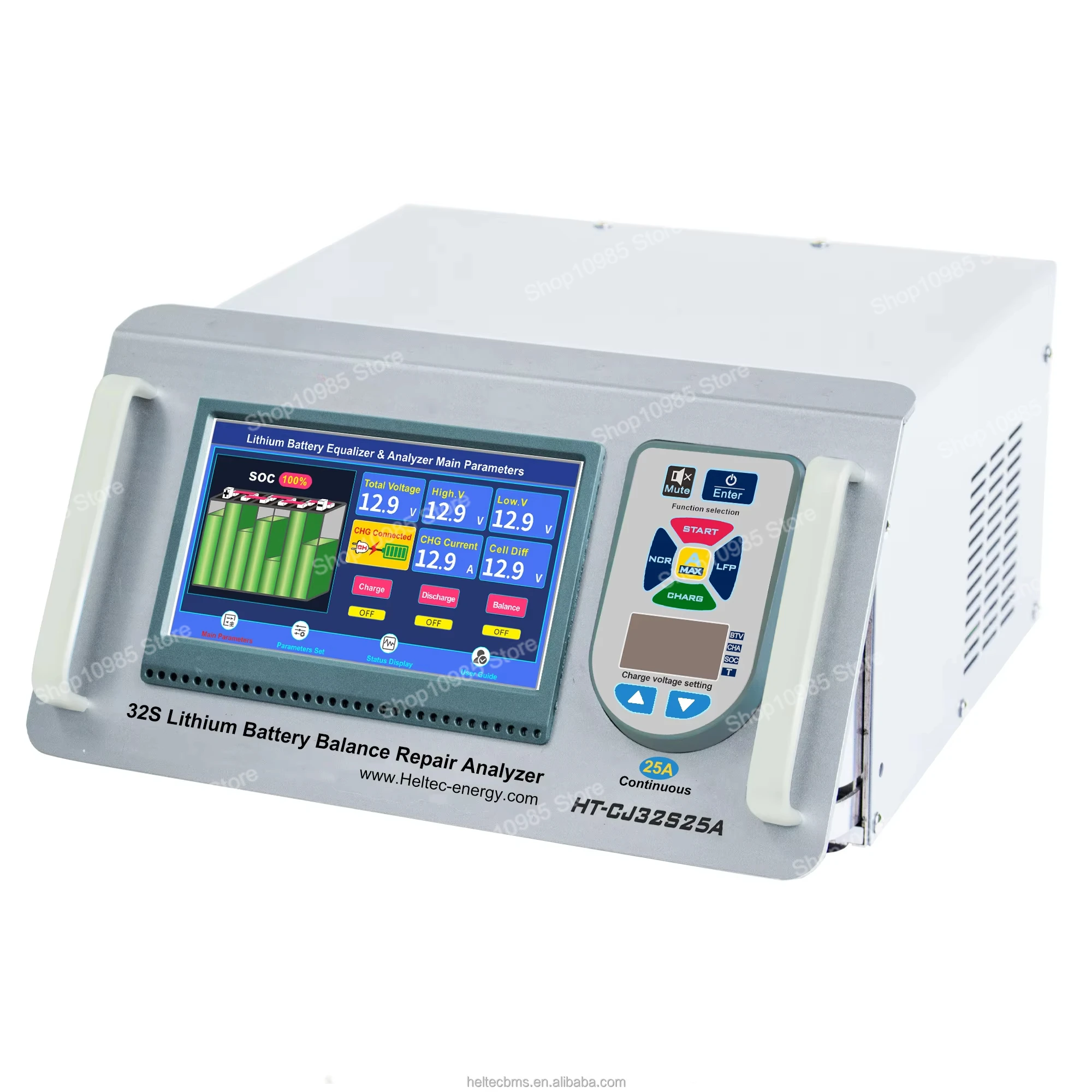 

25A battery charge and discharge balancing machine EV battery pack maintenance equipment 32s lithium battery equalizer