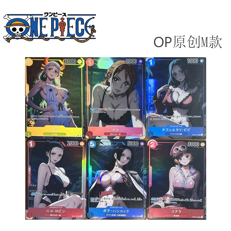 ONE PIECE Homemade DIY Anime Characters Nico Robin Nami Boa.Yamato Hancock Collectible card toy Christmas birthday gift