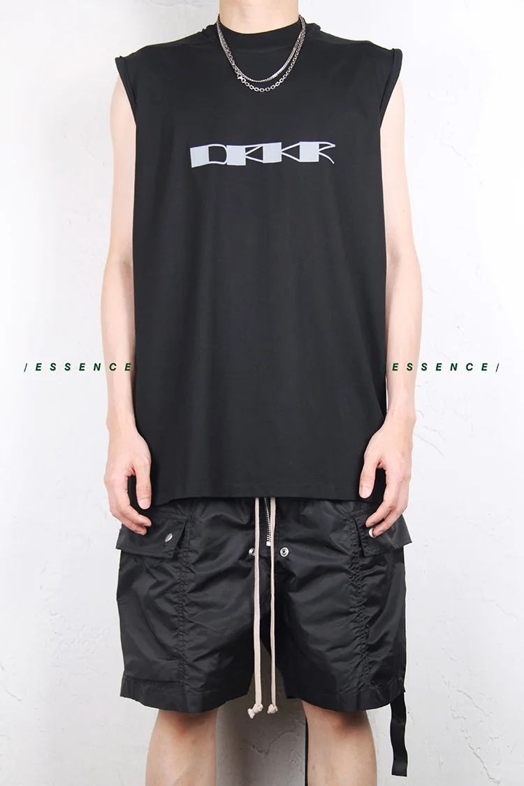 

Мужская майка Rodrk Classic с принтом логотипа, свободного кроя, в уличном стиле, модная, с круглым вырезом, базовая, городская, без рукавов