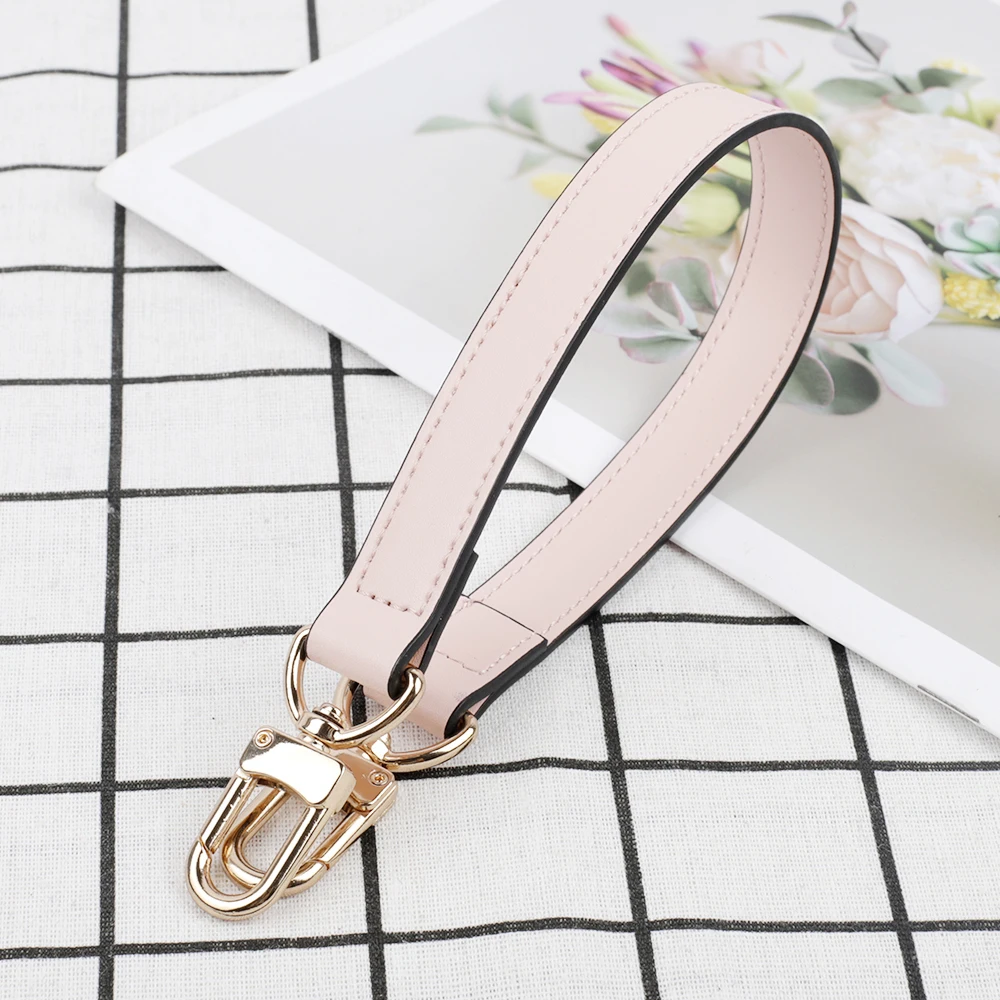 Genuine Leather Bag Strap With Silver Gold Hardware Shoulder Strap Handbag Strap For Obag Handle High Quality Bag Accessories