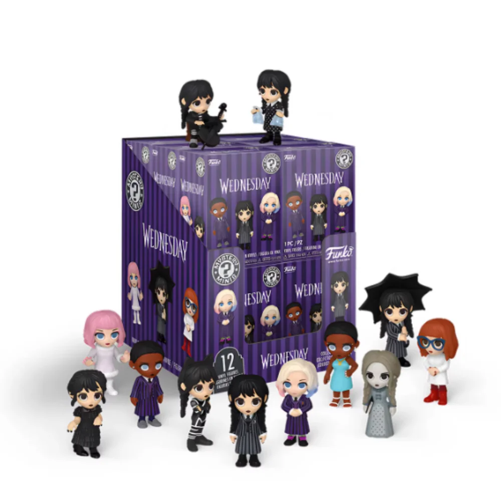 

In Stock FUNKO POP Wednesday The Addams Family Enid, Little Wolf Girl Bianca Blind Box Model Decoration Collection Toys Gift