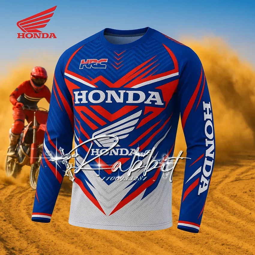 

Honda Men's Long Sleeved Collar Sports And Leisure Clothing With Anti Wrinkle Features, Suitable For Mountaineering, Cycling, an