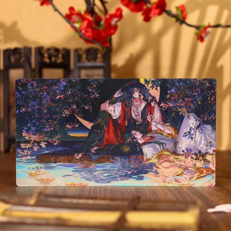 Merchandise di fumetti di benedizione ufficiale del cielo: Xie Lian e Hua Cheng Fan Hua Shui Xie 3D Carta di profondità del volto