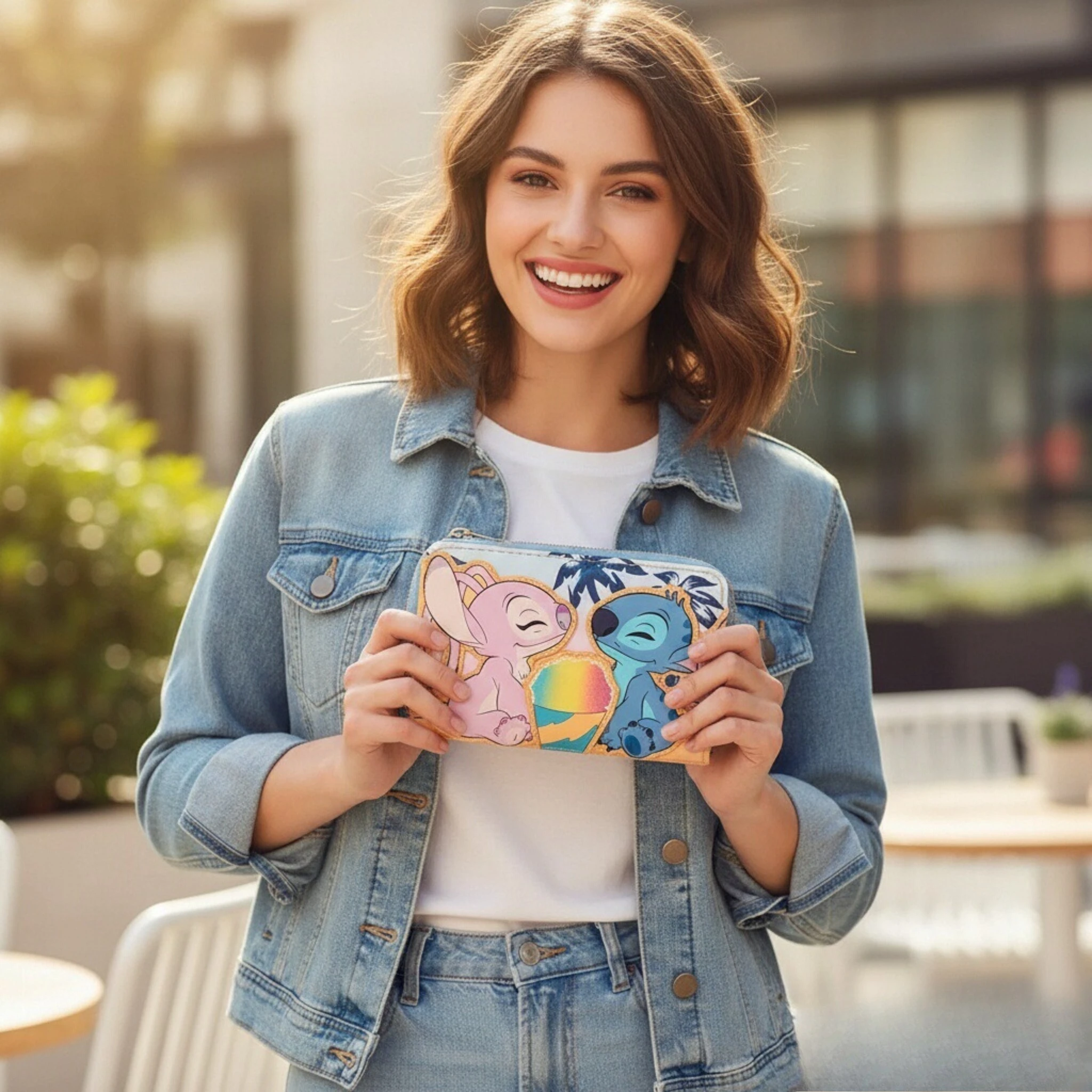 

Stitch Wallet Mini Cute Cartoon Anime Fashion Bag Lady Birthday Gift Cartoon Print Peripheral Christmas Valentine'S Day Gift