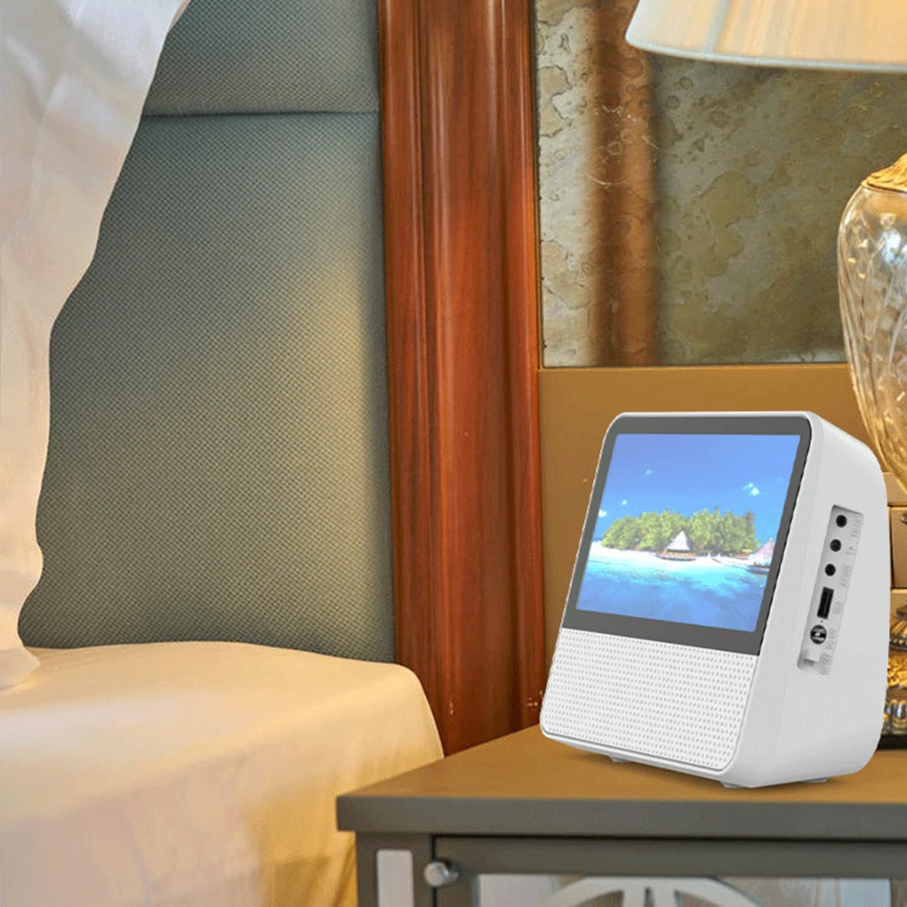 مشغل بلوتوث CD/VCD/DVD محمول متعدد الوظائف 7 بوصة 1024x600 شاشة لمس عالية الوضوح بطارية ليثيوم مكبرات صوت مزدوجة