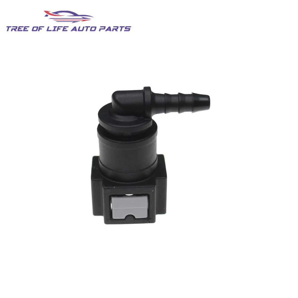 2/5/10x 7.89 ID4 90° Auto Fuel Line Hose Coupler Quick Release Connect Connector Fuel Line Rubber Hose Coupler Carburetor Part - view 6