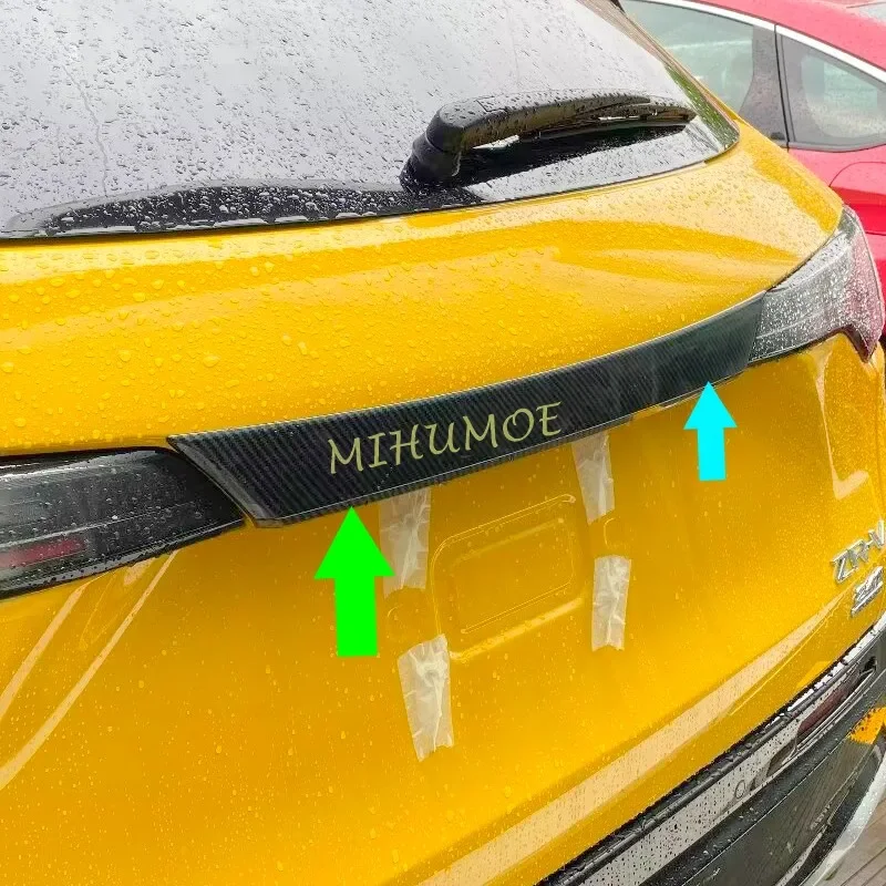 

For Honda ZRV ZR-V 2023 2024 Carbon Fiber Trunk Tail Gate Tailgate Trims Molding Accessories