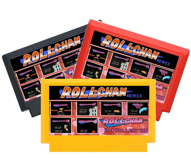 

THE ROLLCHAN REMIX 8 in 1 Game Cartridge for 60pins Game Cartridge for 8Bit Console