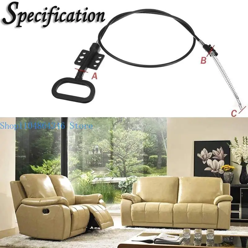 

652F Universal Recliner Pull Cable Anti Rust Sofa Couch Spring Release Replacement