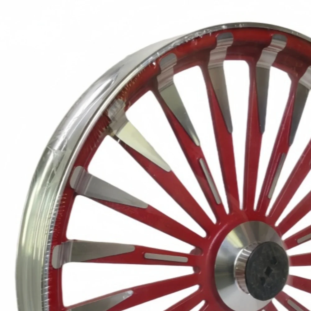 For WUYANG WY125‑A 18Inch 28‑Spoke Red Alloy Wheel Rim Stable Riding High‑Hardness Motorbike Modified Spare Parts