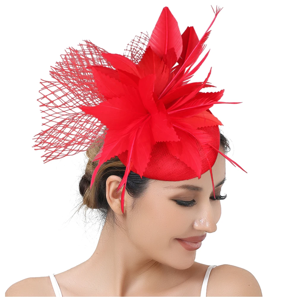 Eleganter Braut-Fascinator für Damen, schicker Blumen-Kopfschmuck mit Haarband, stilvolle Haaraccessoires für besondere Anlässe – Detail 7