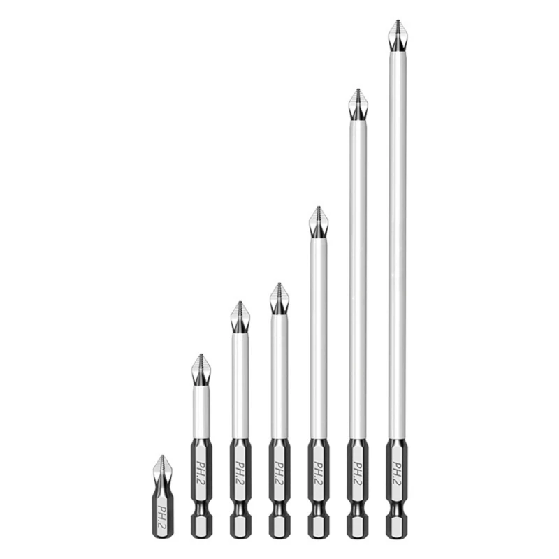 LXAF 7pcs Durability Tip Screwdriver Bit Set Steel for Precise Work