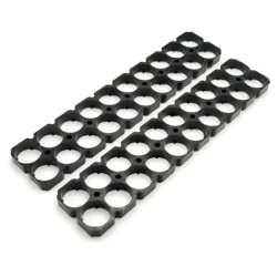 JCX 2Pcs V0 Fire Resistance 2x10 Cell Center Distance 19mm 18650 Overall Holder