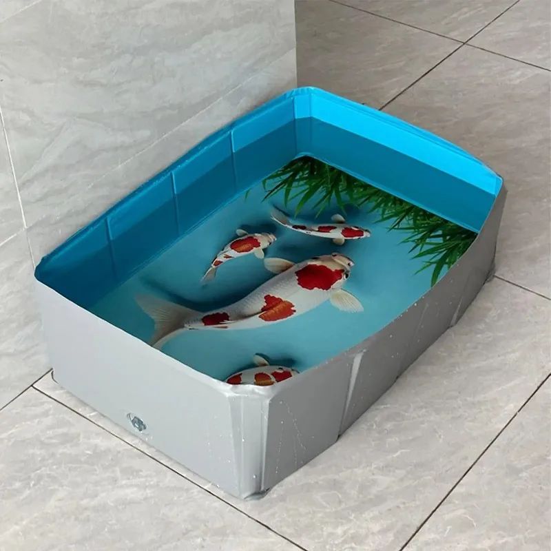 Dog Kiddie Pool PVC Folding Swimming Pool with drain For Dog Save Space Pet Puppy Bathing Tub pet bathtubs Puppy Wading Toy