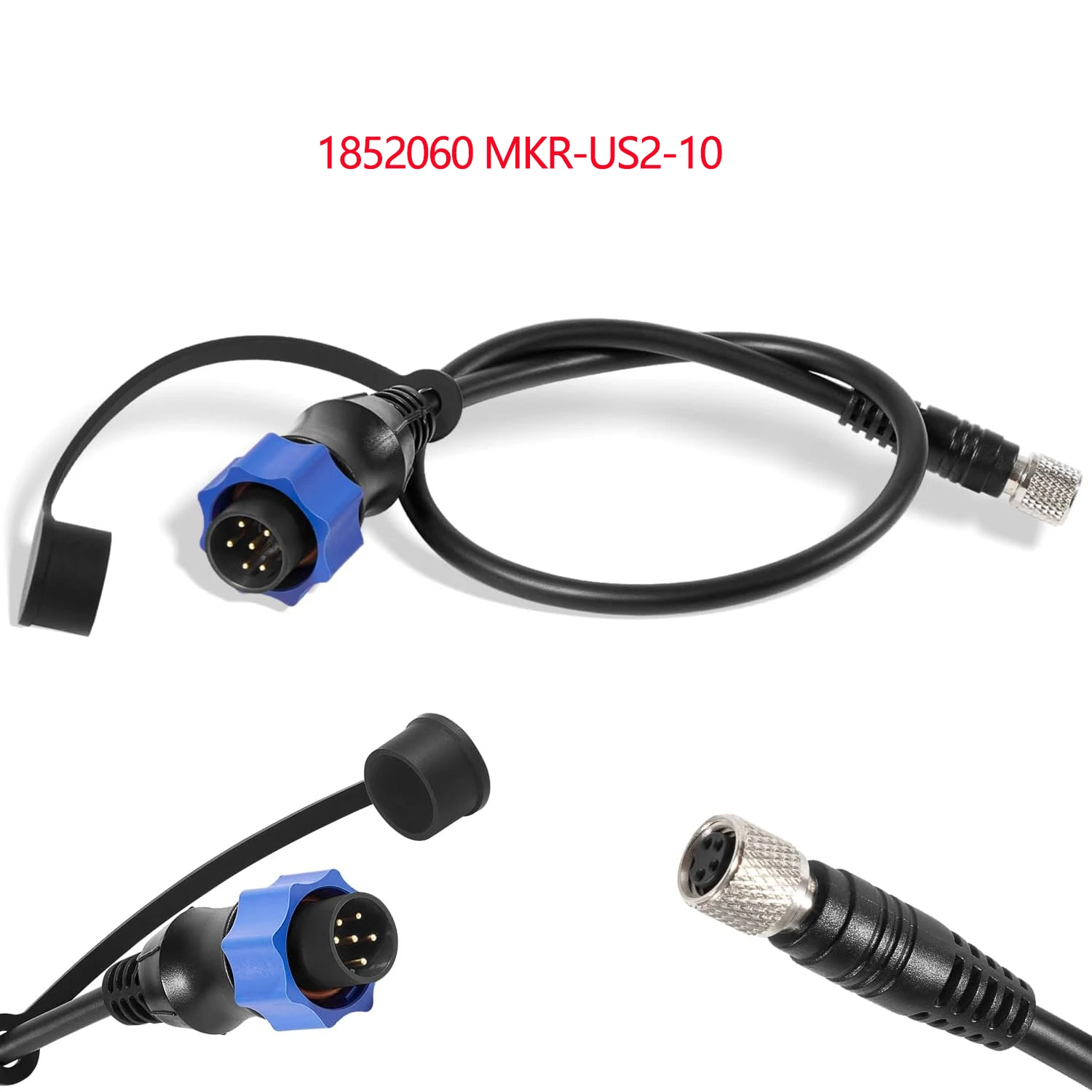 

Sonar 2 Adaptor Cable 1852060, MKR-US2-10 Fit for Lowrance Fish Finder Works on US2 Sonar Transducer on Minn Kota Trolling Motor