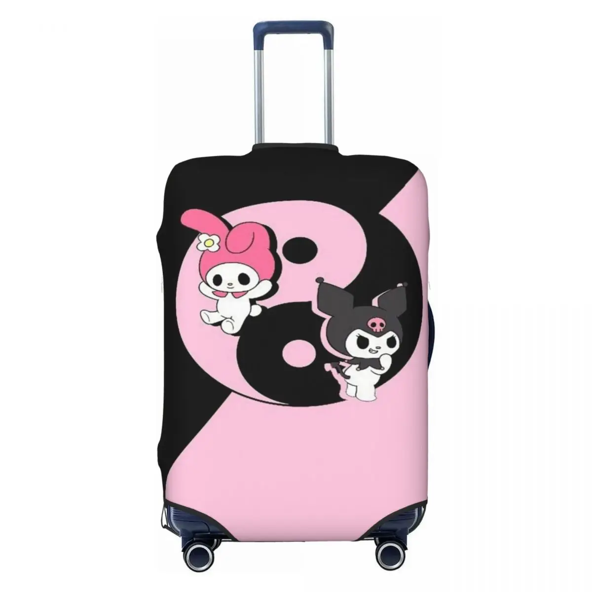 

Custom Kuromi Melody Luggage Cover Elastic Travel Suitcase Protective Covers Fits 18-32 Inch