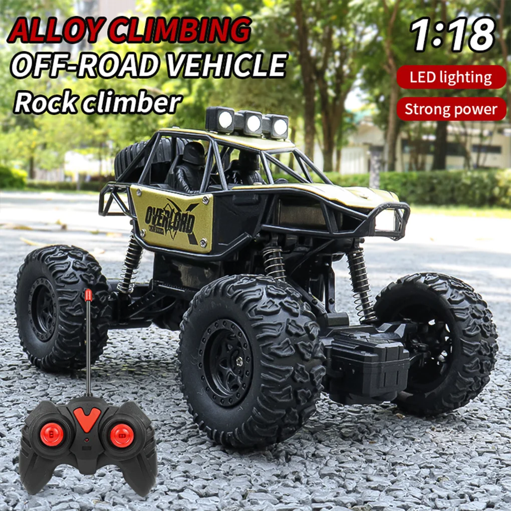 

2.4G Electric RC Car 1/18 Rc Cars 2WD Off-Road RC Truck All Terrain High Speed 50KM/H Remote Control Car with LED Lights Kid