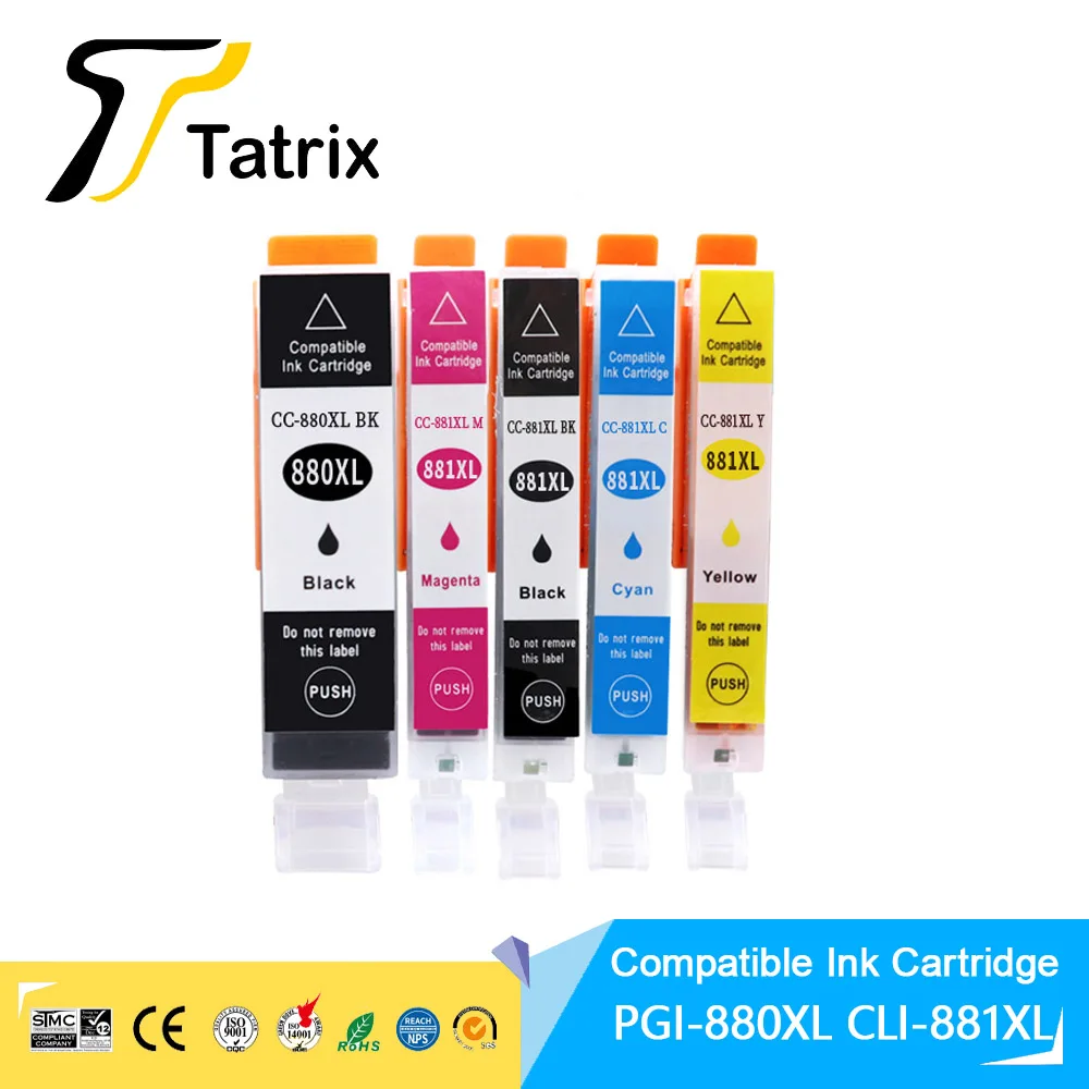 For Canon PGI880 CLI881 XXL Ink Cartridge for Canon PIXMA TS708/TS6180/TS6280/TR8580/TS8180/TS8280/TS9180 Printer