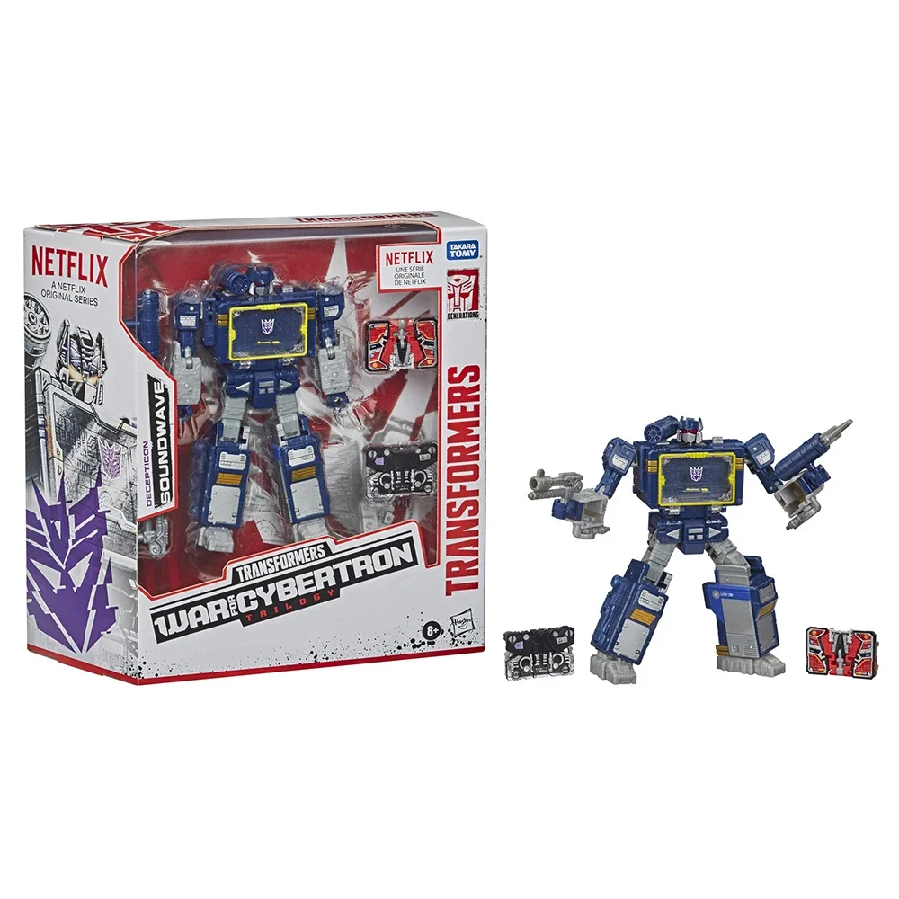 Takara Tomy-Transformers Wfc Trilogy Figuras de Ação, Netflix Deception Soundwave, Anime Original, Brinquedos Modelo Colecionáveis, Em Stock