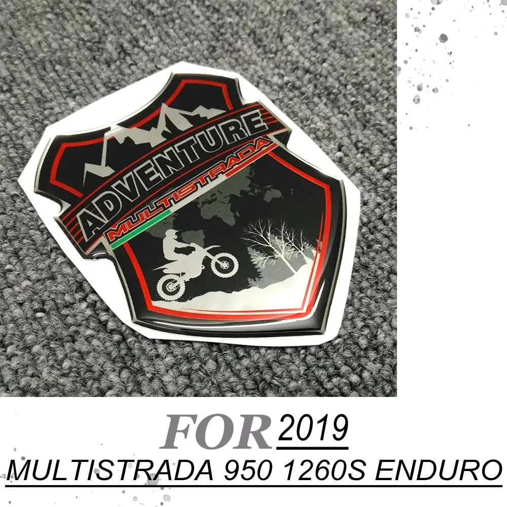 2019 Trunk Emblem 950 1260 Stickers Decal For Ducati MULTISTRADA Tank Pad Protector Panniers Luggage Aluminium Case Protection