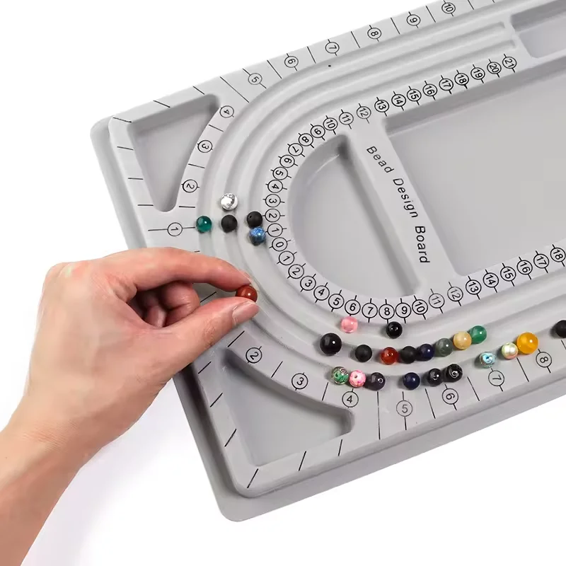 Tablero de cuentas de 14 estilos para pulsera, bandeja para collar, accesorios de cuentas, herramientas de medición, manualidades para fabricación de joyería DIY