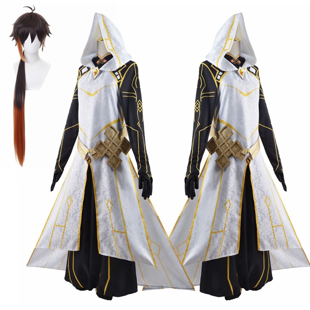 

Game Genshin Impact Rex Lapis Morax Cosplay Outfits Zhongli Cosplay Costumes Morax Uniform Game Suit Halloween Zhong Li Clothes