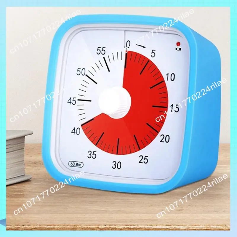 A17Z VT01 60 Minute Visual Timer Silent Countdown Time Manager Drop-Proof Alarm Clock DIY Timer  For Students Learning Tool