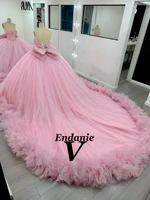 Vendanie Princess Sweetheart Ball Gowns Quinceanera Dresses for Girls Off the Shoulder Lace up Vestido De Quinceanera Customized 4