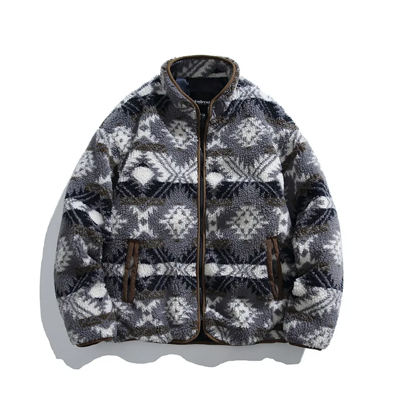 

Retro Japanese Sle eepskin Cotton Jaet Loose Thiened Stand Collar Women's Faion Urban Sle Long Coat Polyester Fiber