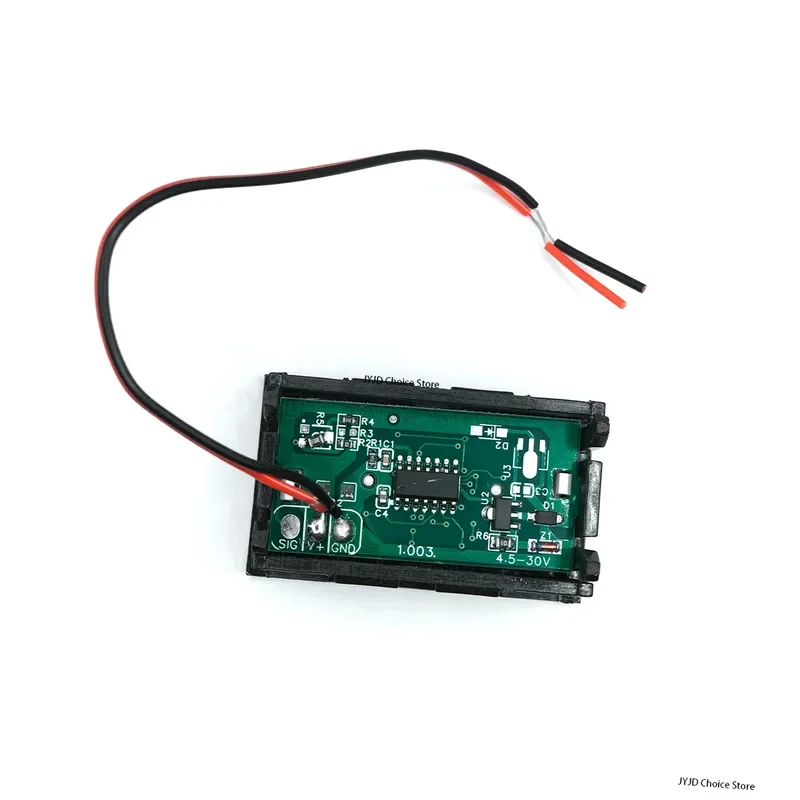 Mini Voltímetro Digital LED Impermeable de 4.5-30V y 0.56 Pulgadas para Coche, Moto y Panel Marino