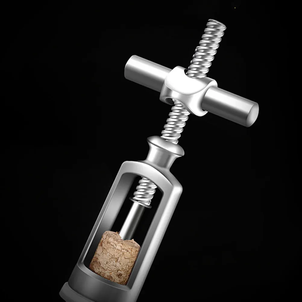 

Red Wine Bottle Corkscrew Cross Shape Wine Bottle Opener Manual Labor Saving Tool for Home Bar Restaurant Party
