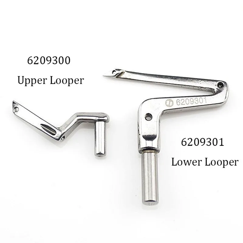 

Upper and Lower Looper Set 6209300, 6209301, for YAMATO CZ6000, CZ6025 Industrial Overlock Sewing Machines, Professional Parts